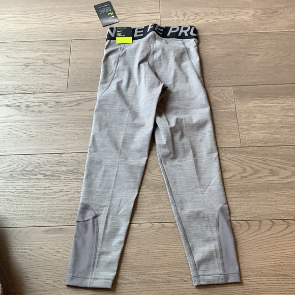 Nike Pro cropped length leggings grey size XS - Picture 2 of 7
